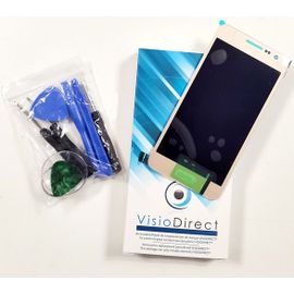 Visiodirect® Ecran Complet Pour Samsung Galaxy S6 Sm-G920f Téléphone Portable Or Vitre Tactile + Écran Lcd