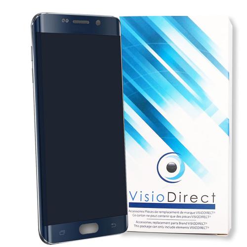 Visiodirect® Ecran Complet Pour Samsung Galaxy S6 Edge Plus G928f Téléphone Portable Noir Vitre Tactile + Écran Lcd Sur Chassis