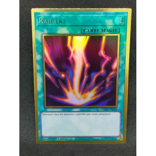 Yu-Gi-Oh - Mged Fr038 Raigeki Premium Gold Rare 1ère Édition