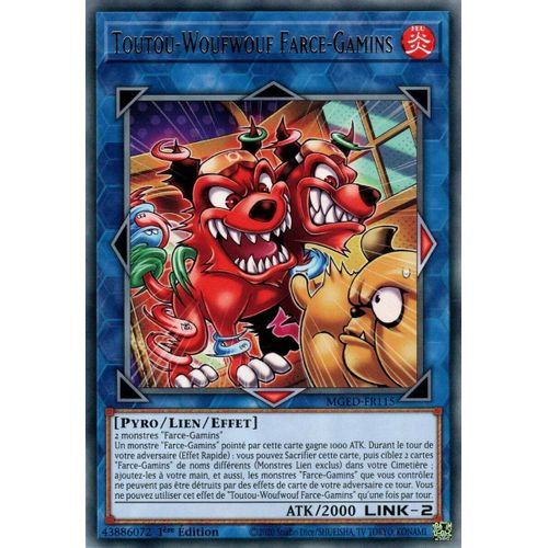 Yu-Gi-Oh - Mged Fr115 Toutou Woufwouf Farce Gamins Gold Rare