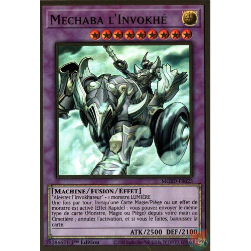 Yu-Gi-Oh - Mged-Fr025 - Mechaba L'invokhé - Premium Gold Rare 1ère Édition