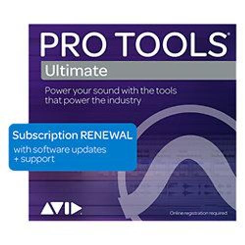 Pro Tools Ultimate renouvellement d'abonnement pour un an