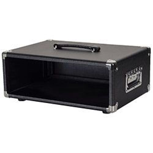 Gator Cases GR-RETRORACK-3BK Retro Rack Vintage Amp Vibe Rack Case 3U Black