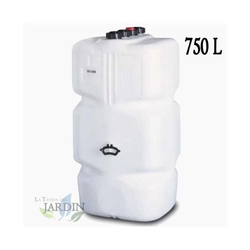 Réservoir carré pour essence/gasoil de 750 litres homologué. Dimensions : Longueur 74 cm, Largeur 74 cm, Hauteur 165 cm