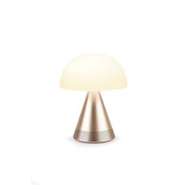LAMPE LED PORTABLE AVEC ENCEINTE SANS FIL BLUETOOTH LEXON MINA L AUDIO LH76MD OR