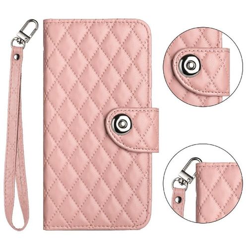 Étui Pour Samsung Galaxy J4 2018 Titulaire De La Carte Protection Élégante Antichoc Portefeuille Couverture Bande De Poignet - Couleur Orange