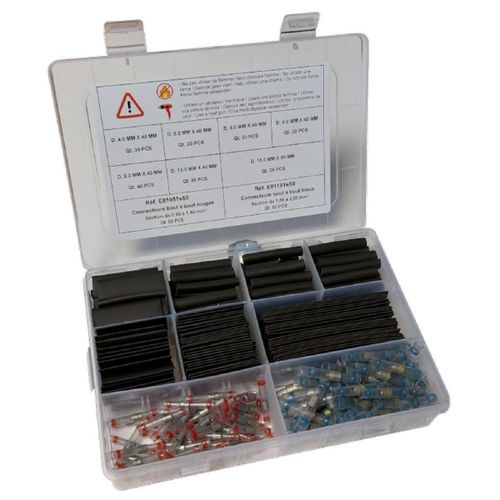 Assortiment Gaines Retractables + 100 Connecteurs Pro -COFFRET- - PlanetTech