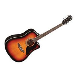 Eko Rangercw-Eq-Bwn - Guitare Acoustique Ranger Cutaway Brown Sunburst Eq