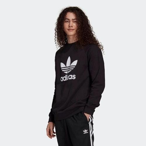 Adidas Trefoil Crew Felpa Uomo Nero H06651 (L - Nero)