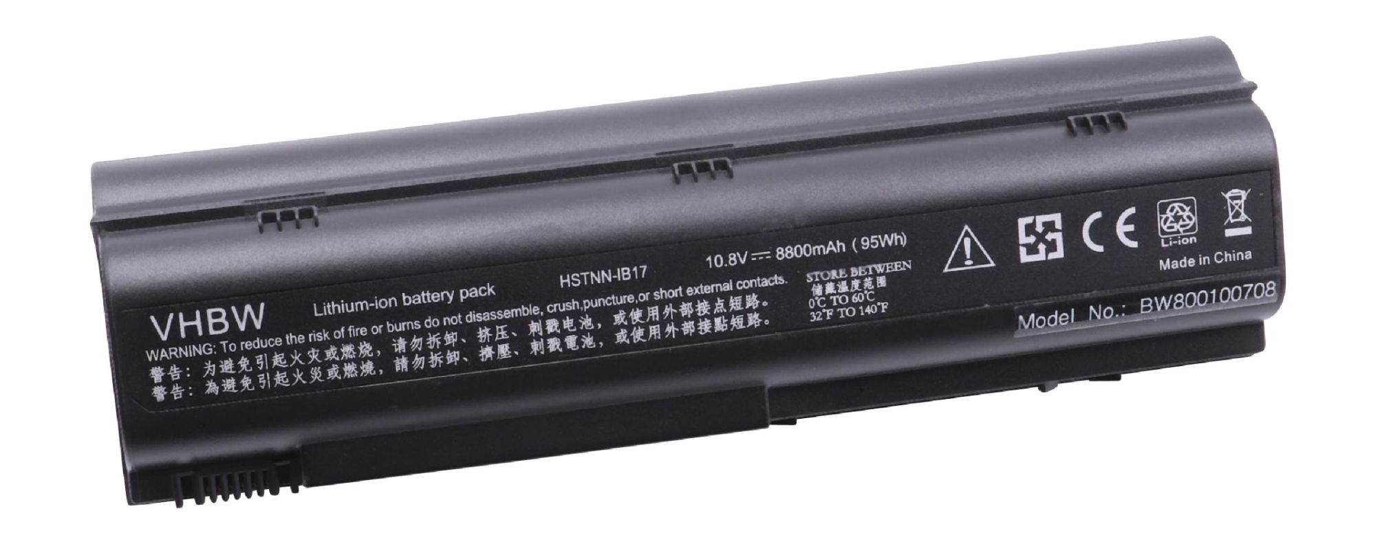 vhbw Batterie compatible avec HP Compaq Pavilion DV1000, DV1700, DV4000, ZE2000, ZT4000 ordinateur portable (8800mAh, 10,8V, Li-ion)