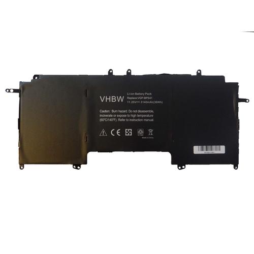 vhbw Batterie compatible avec Sony Vaio Fit 13A, Flip 13, Flip 13A, Flip 13 SVF13N ordinateur portable Notebook (3140mAh, 11,25V, Li-ion)