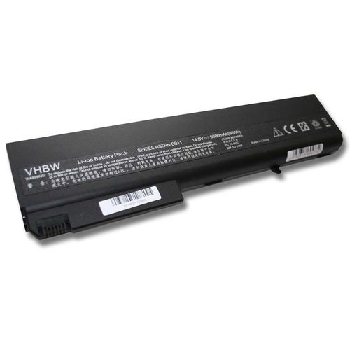 vhbw Batterie compatible avec HP Compaq 8510p, 8510w, 8710p, 8710w, NW9440, 8500, 8700, 6720t laptop (6600mAh, 14,8V, Li-ion)