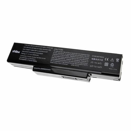 vhbw Batterie compatible avec Asus A32-Z94, A32-Z96, A33-F3, A33-F33, A33-Z94, A33-Z96, A42-A9, BATEL80L6 Notebook (5200mAh, 11.1V, Li-Polymer, noir)