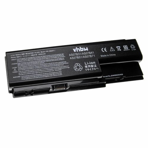 Vhbw Batterie Compatible Avec Acer Aspire 6920g-934g32bn, 6930, 6930g, 6935, 6935g, 7220, 7230 Ordinateur Portable Notebook (5200mah, 11,1v, Li-Ion)