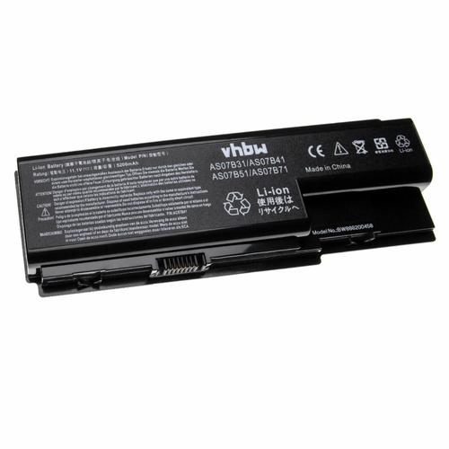 Vhbw Batterie Compatible Avec Acer Aspire 8935g, 8940g, 8942g, As5520-5908, As5720-4230 Ordinateur Portable Notebook (5200mah, 11,1v, Li-Ion)