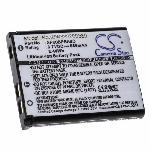 Vhbw Batterie Compatible Avec Praktica Luxmedia 14-Z51, 14-Z80, 14-Z80s, 16-Z51 Appareil Photo, Reflex Numérique (660mah, 3,7v, Li-Ion)