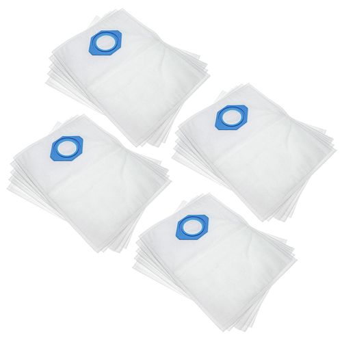 vhbw 20x Sacs compatible avec Nilfisk GM 80, GD 90 C, GD 90 S, GM 80 C aspirateur - microfibres non tissées, 37,8cm x 29,8cm, blanc