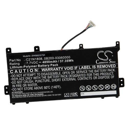 vhbw Batterie compatible avec Asus C423NA-BV0044, C423NA-BV0051, C423NA-BV0054 ordinateur portable Notebook (4850mAh, 7,7V, Li-polymère)