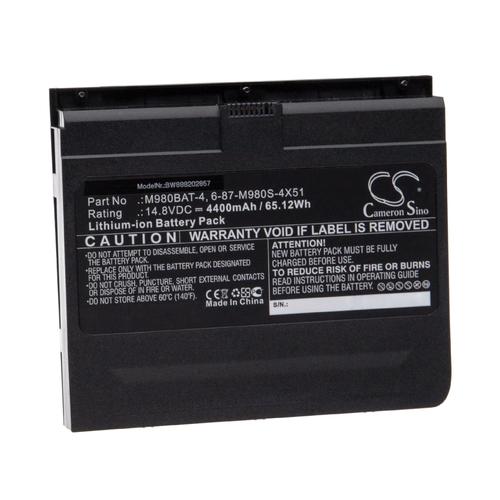 vhbw Batterie compatible avec Clevo X8100 ordinateur portable Notebook (4400mAh, 14,8V, Li-ion)