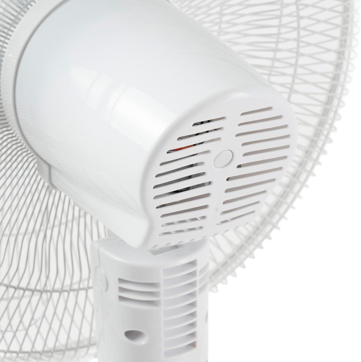 Blanc Ventilateur sur pied 16 programmable avec 3 vitesses F... - 6