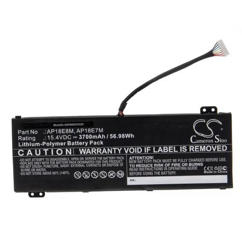 vhbw Batterie compatible avec Acer Nitro 7 AN715-51-75FZ GAMING, AN715-51-75N8 ordinateur portable Notebook (3700mAh, 15,4V, Li-polymère)