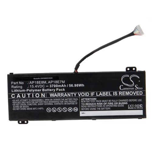 vhbw Batterie compatible avec Acer Predator Helios 300 PH315-52-58Y3, PH315-52-59NB ordinateur portable Notebook (3700mAh, 15,4V, Li-polymère)