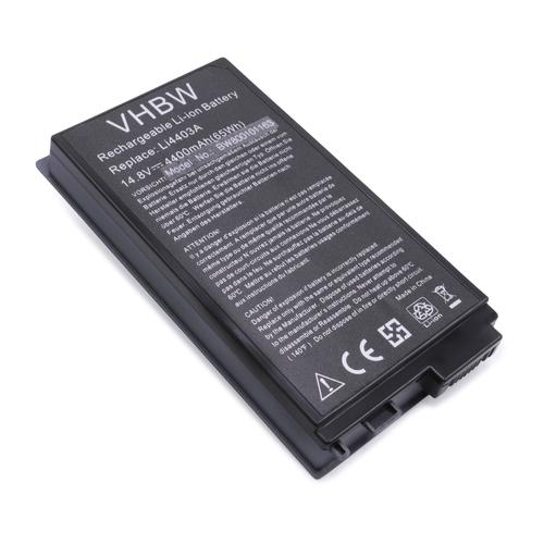 vhbw batterie remplace Medion RAM-2010, RAM2010, RIM-2000, RIM2000, W81148LA, 40010871 pour laptop (4400mAh, 14,8V, Li-Ion, noir)