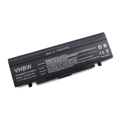 vhbw Batterie compatible avec Samsung R60Plus, R60 Plus, R610, R65-CV01, R65-CV03, R65-CV04 ordinateur portable Notebook (6600mAh, 11,1V, Li-ion)