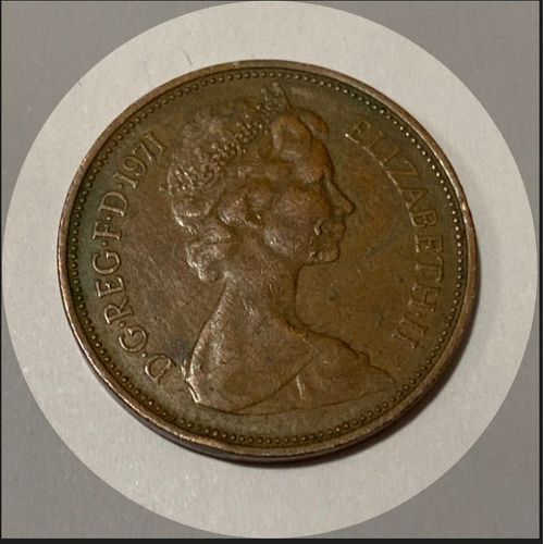 2 New Pence 1971 Elizabeth 2 (Rate)