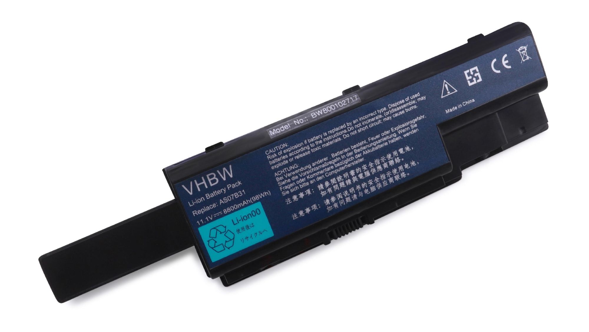 Vhbw Batterie Compatible Avec Acer Aspire As5720-4516, As5720-4662, As5720-4984, As5920-6329 Ordinateur Portable Notebook (8800mah, 11,1v, Li-Ion)