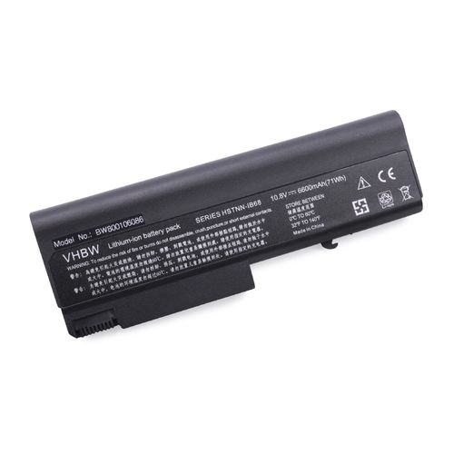 Batterie 6600mAh (10.8V) pour ordinateur portable HP Compaq 6500b, Elitebook 6930p, ProBook 6540B entre autres remplace 484786-001, 491173-543 etc.