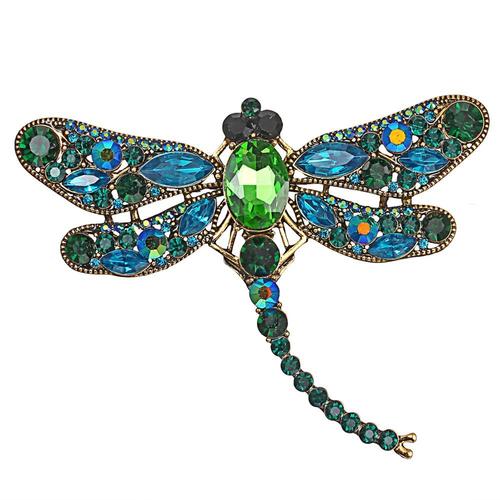 Grande Broche Color?e En Cristal, Magnifique, Multicolore, Pour Robe, Manteau, Accessoires, Bijoux Mignons, 1 Pi?ce