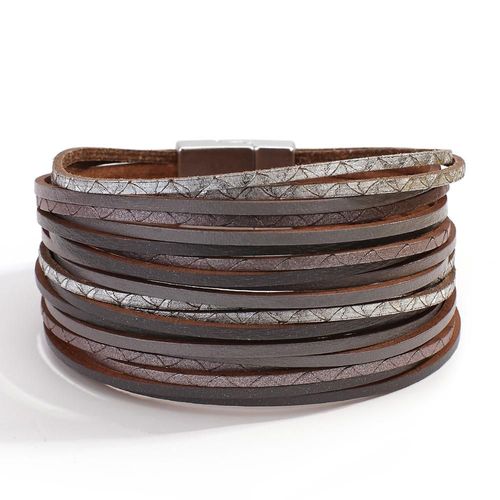 Bracelet En Cuir Multicouche, Nouvelle Mode, Dégradé Unique, Multicolore, Bijoux De Fête, Cadeau