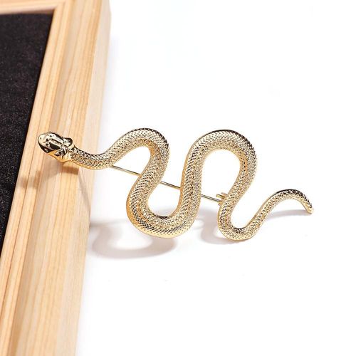 Broches Serpent Vintage En Métal Pour Femmes, Couleur Or Argent, Costume, Pull, Manteau, Accessoires Cadeaux