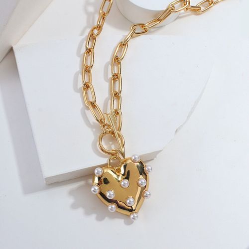 Colliers Multicolores En Cristal Doré Pour Hommes Et Femmes, Pendentif Irrégulier En Forme De C¿Ur Ou De Perle Croisée, Nouvelle Tendance 2021