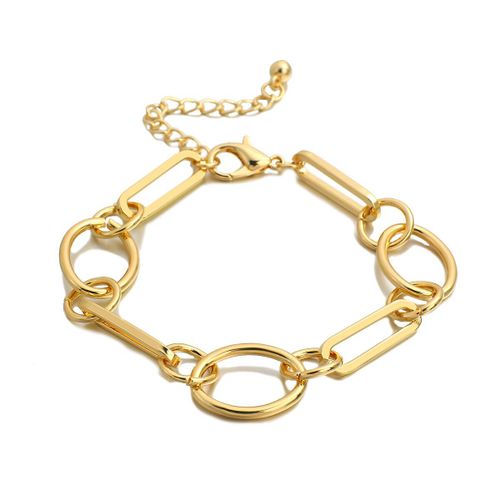 Bracelet À Breloques Pour Femmes Et Hommes, Chaîne Géométrique, Classique, Doré, Minimaliste, Chic, Tendance, Bijoux Tendance, Cadeau D'amitié