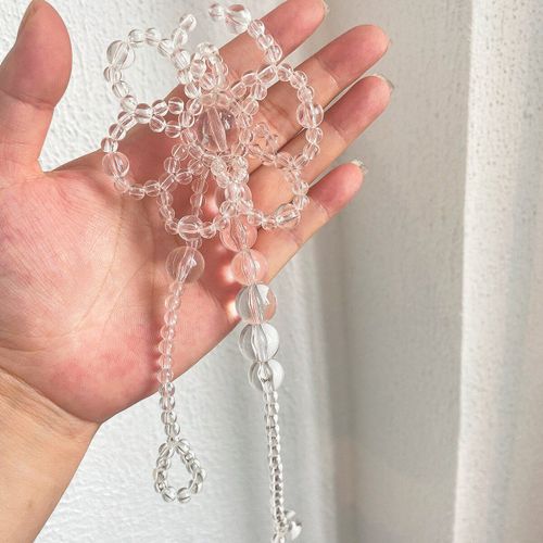 Collier Ras Du Cou Transparent En Résine Acrylique Matta Pour Femmes, Perle De Verre, Punk, Tendance, Bijoux Pour Femmes