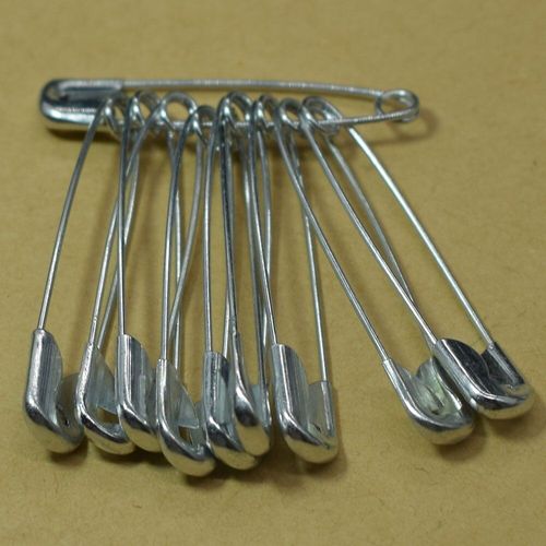Broches De Sûreté En Acier Inoxydable, 50mm, 100 Pièces, Badge De Broche En Métal Argenté, Résultats De Bijoux, Tissu Couture Artisanat, Accessoires