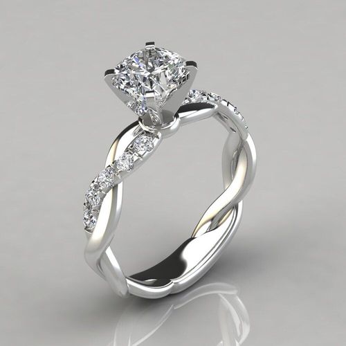 Bague De Fiançailles En Cristal Pour Femmes, Nouveau Style De Croix De Luxe, Aaa Blanc, Zircone Cubique, Tendance Géométrique, Cadeau