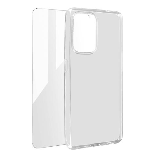 Coque Oppo A94 5g Silicone Souple Film Verre Trempé 9h Transparent