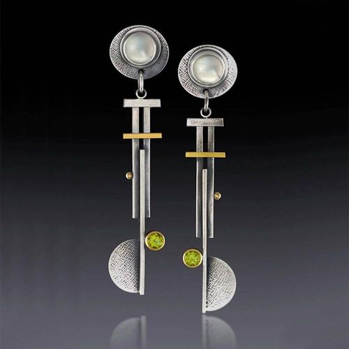 Boucles D'oreilles Ethniques Boho Pour Femmes, Bijoux En Forme De Goutte De Pierre Orange, Style Rétro, Couleur Argent Antique, Longues Feuilles, Bijoux De Bande De Mariage