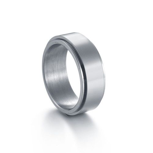 Bague Anti-Stress En Acier Titane Pour Homme Et Femme, Anneau À Rotation Libre, Accessoires Bijoux, Cadeau 2021