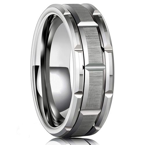 Bagues De Couple En Acier Inoxydable Cz Pour Hommes Et Femmes, Ensemble De Bagues De Fiançailles Et De Mariage Avec Strass En Cristal, Coupe Carrée