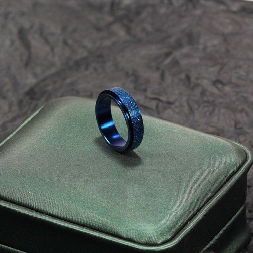 Anneau Spinner En Titane Et Acier Coloré, 6mm, Pour Femmes Et Hommes, Bague De Mariage, Anti-Stress Celtique