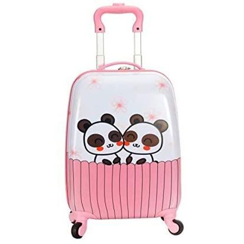 Valise Cabine Enfant Panda - Rose