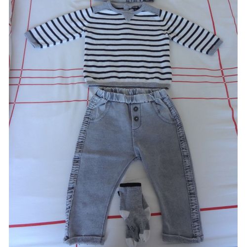 Ensemble Vêtement Kiabi/ Ikks Coton 12 Mois