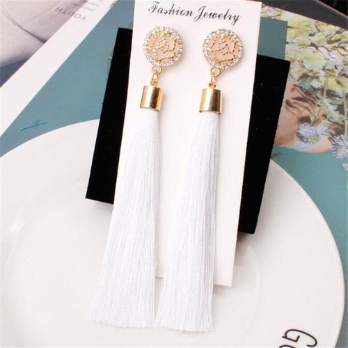 Boucles D'oreilles En Forme De Rose Pour Femmes, Style Bohémien, En Métal, Géométrique, Longues Pampilles, Bijoux À La Mode, Cadeaux