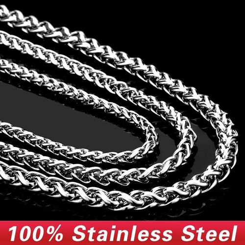 Collier En Acier Titane Pour Hommes, Bijoux, Steam Punk, Chaîne En Acier Inoxydable 316l, Accessoires De Fête Tendance, Cadeau