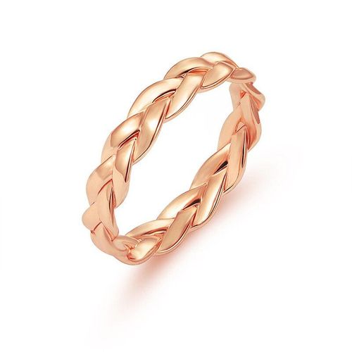 Bagues Géométriques Torsadées Créatives Pour Femmes, Bagues De Fiançailles, De Mariage, Élégantes, En Or Rose, Bijoux De Fête, Cadeau