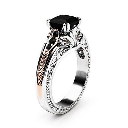 Bagues En Cristal Zircon Rose Or Pour Femmes, Charmant, Cadeau De Fiançailles, Accessoires De Saint-Valentin